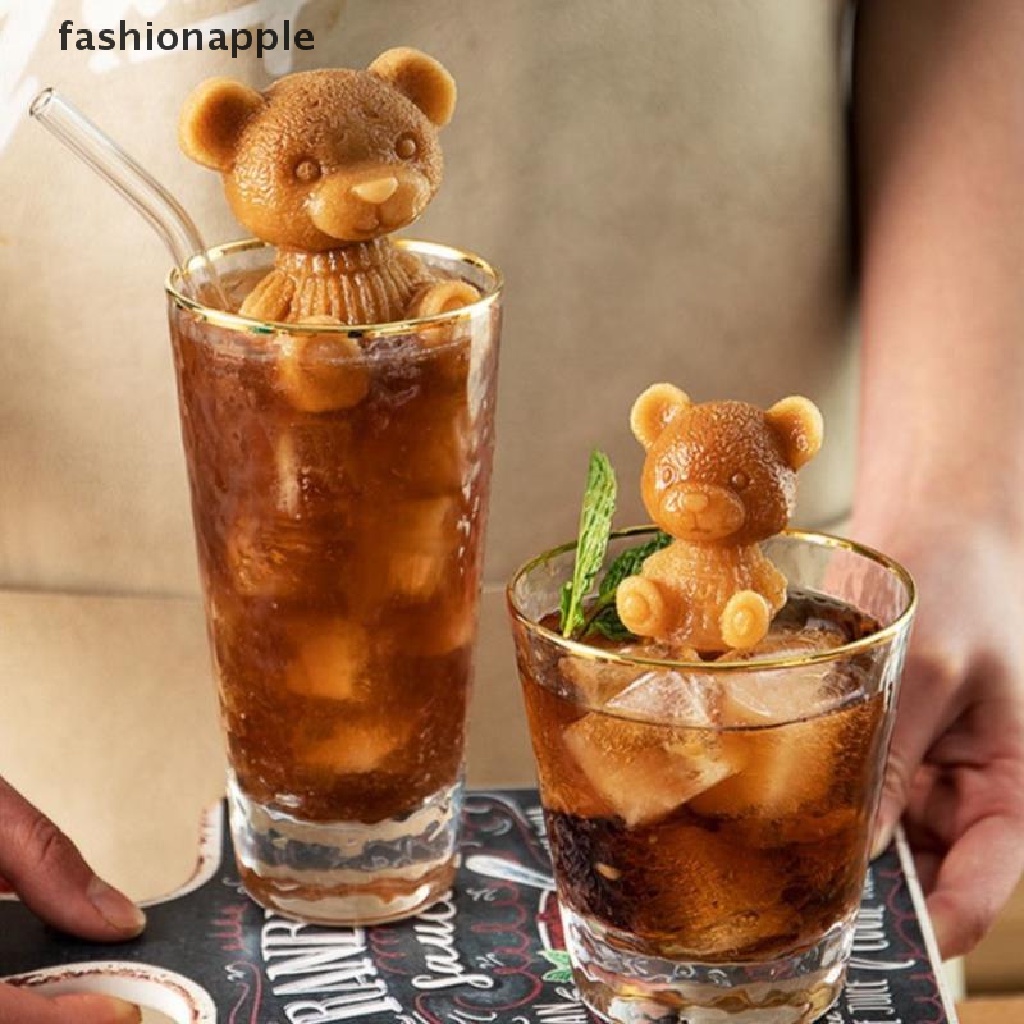 Khuôn Silicone Làm Đá / Sô Cô La Hình Gấu Và Hoa