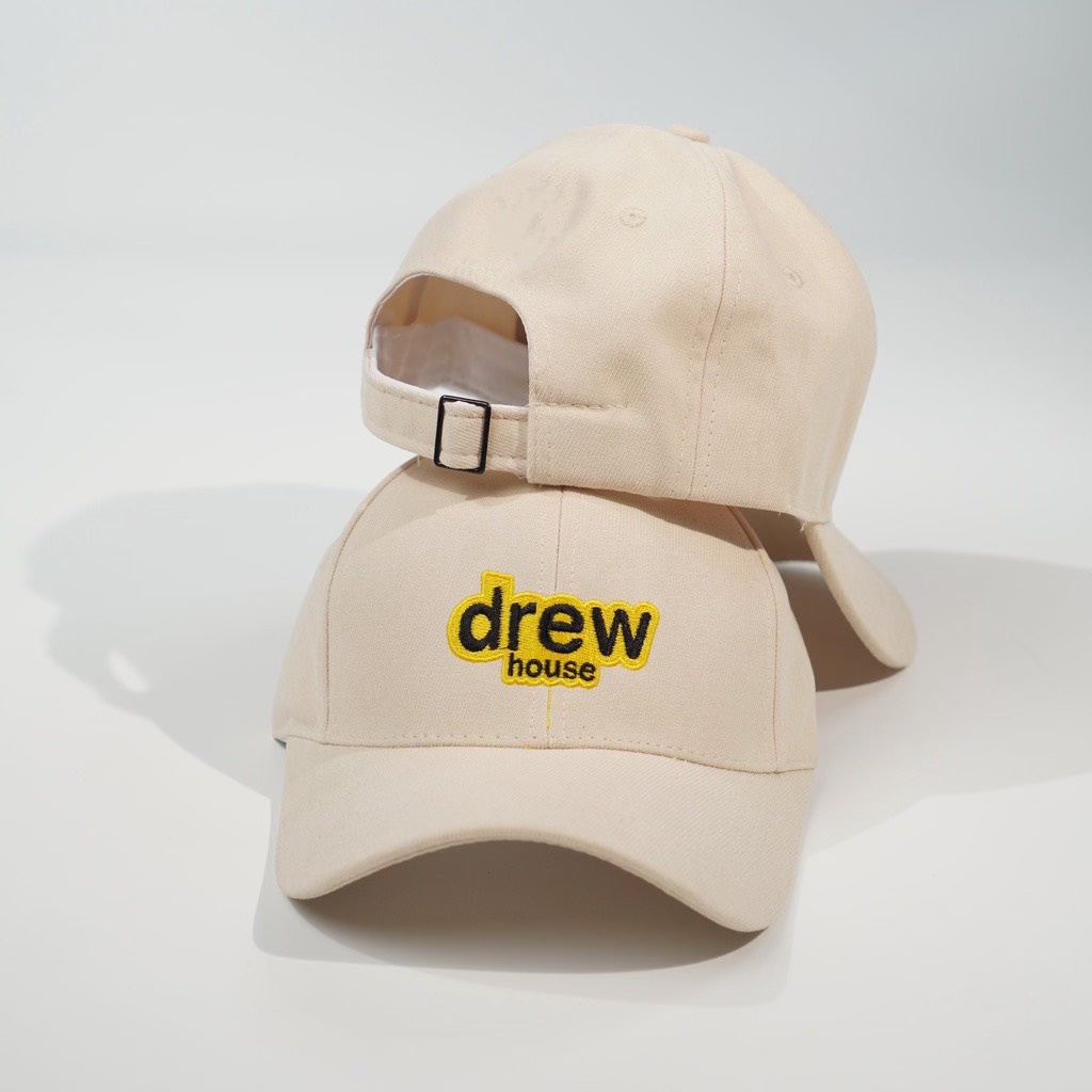 Mũ lưỡi trai, Nón kết nam nữ DREW vải nhung kaki phong cách Ulzzang form unisex nam nữ (Ảnh thật)