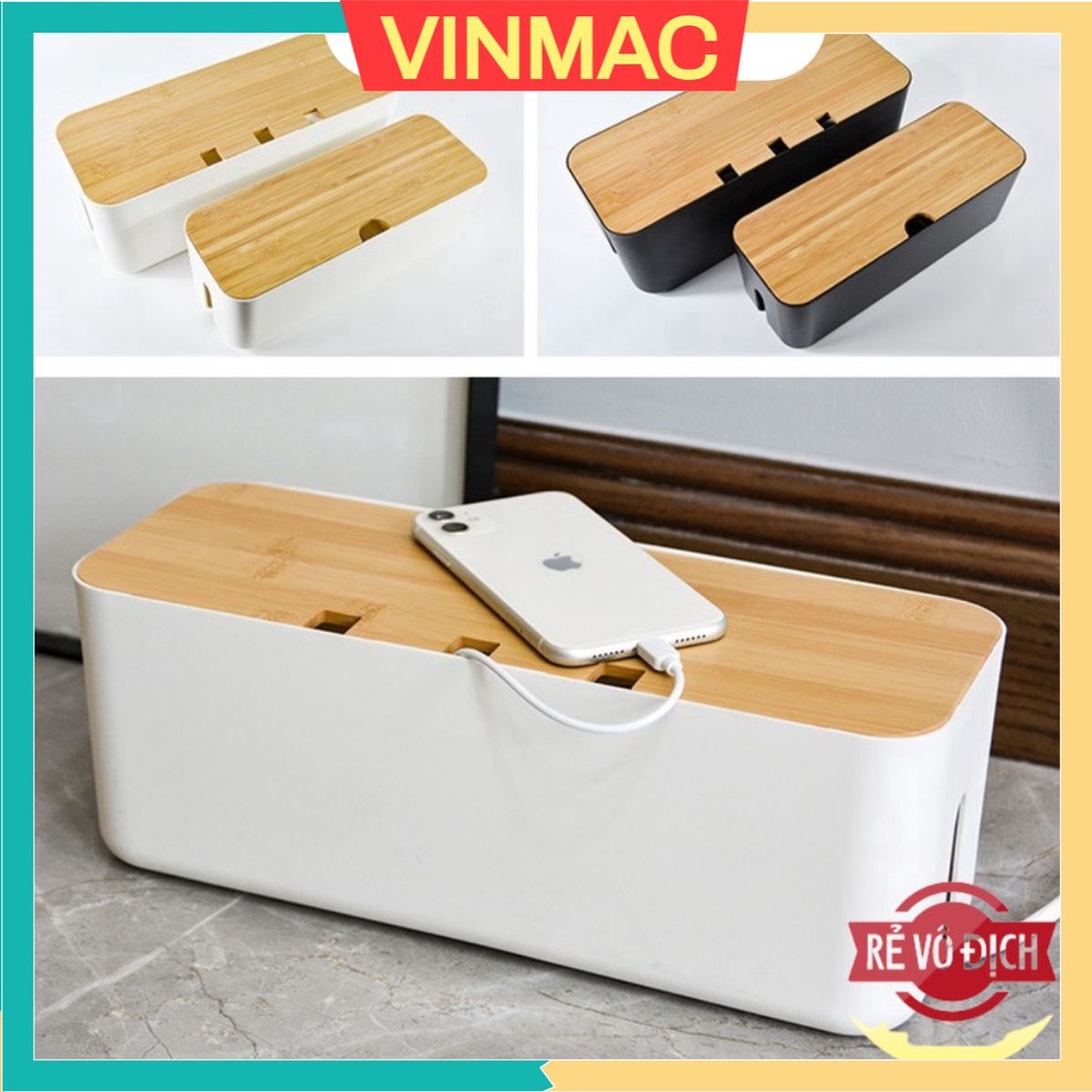 Hộp Đựng Ổ Điện, Hộp Nhựa Đựng Ổ Cắm Điện An Toàn Cho Trẻ và Gia Đình Nắp Gỗ Chống Cháy Nổ