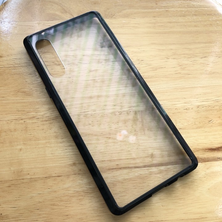 Ốp lưng chống sốc LG Velvet viền dẻo đen