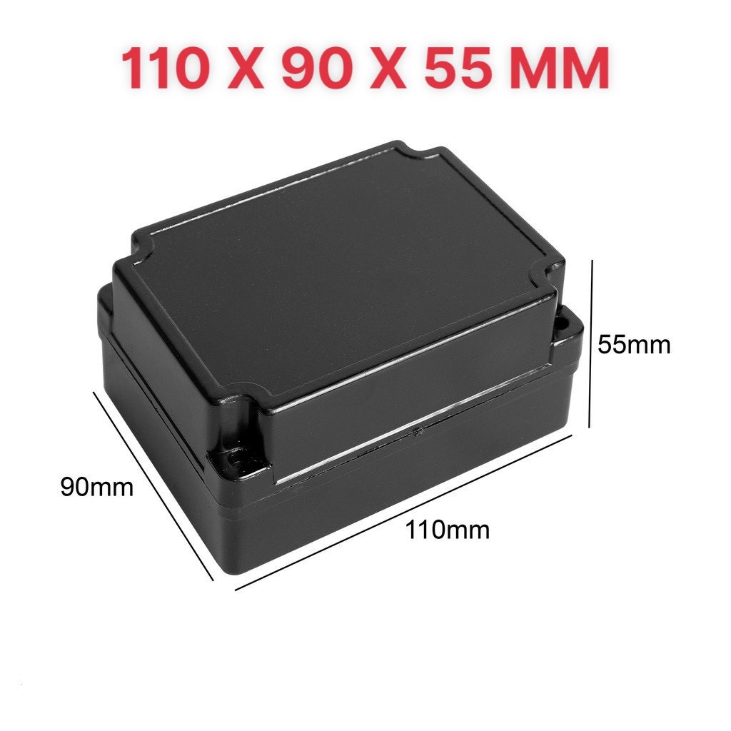 Hộp nhựa ABS 112x88x55mm kèm ốc vít - Hộp nhựa đựng mạch điện tử - Hộp kỉ thuật điện