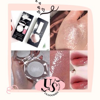 Set Fenty Beauty Diamond Bomb 2 phấn highlight & son bóng