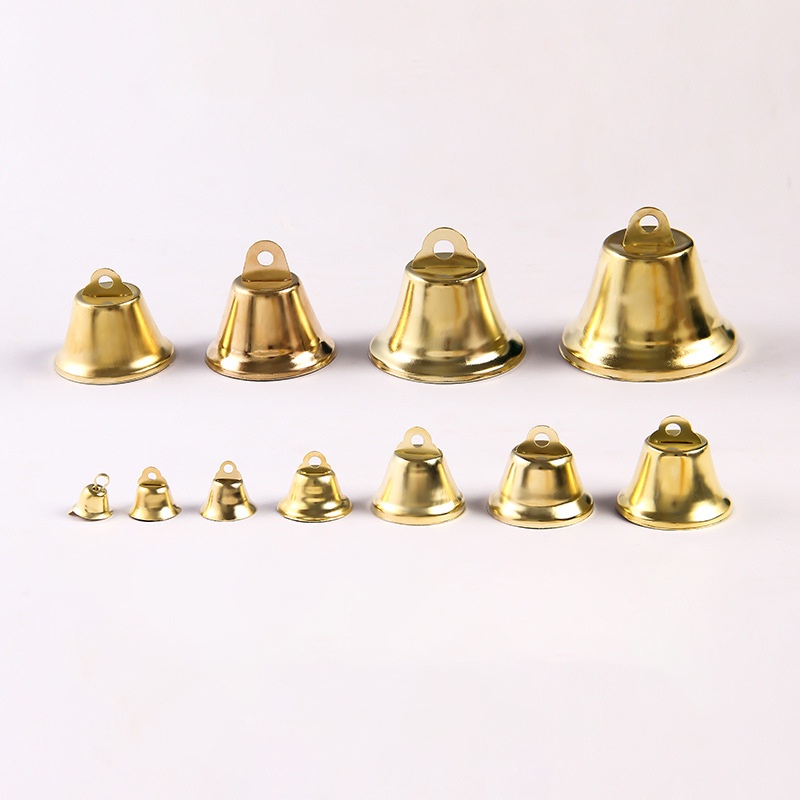 Chuông Giáng Sinh Bằng Kim Loại Mạ Vàng Làm Bằng Thủ Công DIY Trang Trí Cây Thông Noel