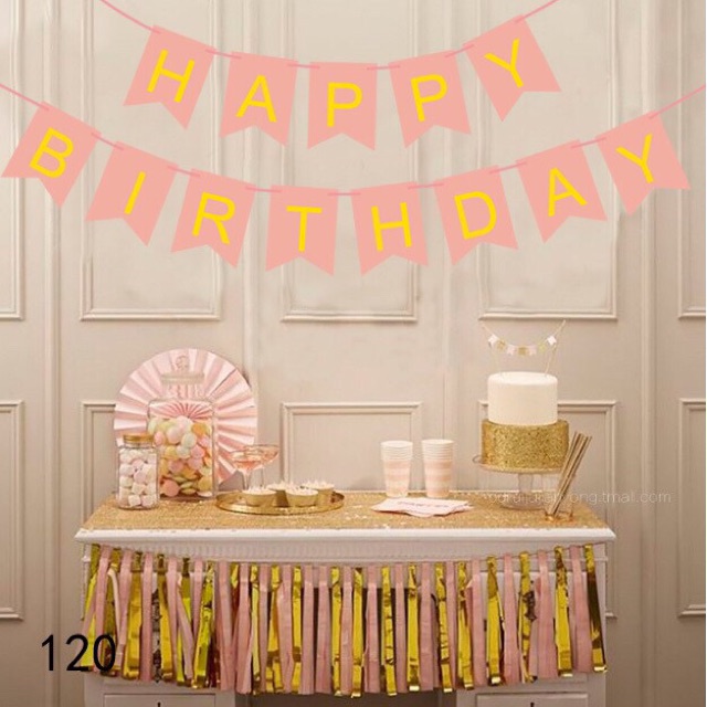 Dây chữ HAPPY BIRTHDAY đuôi cá