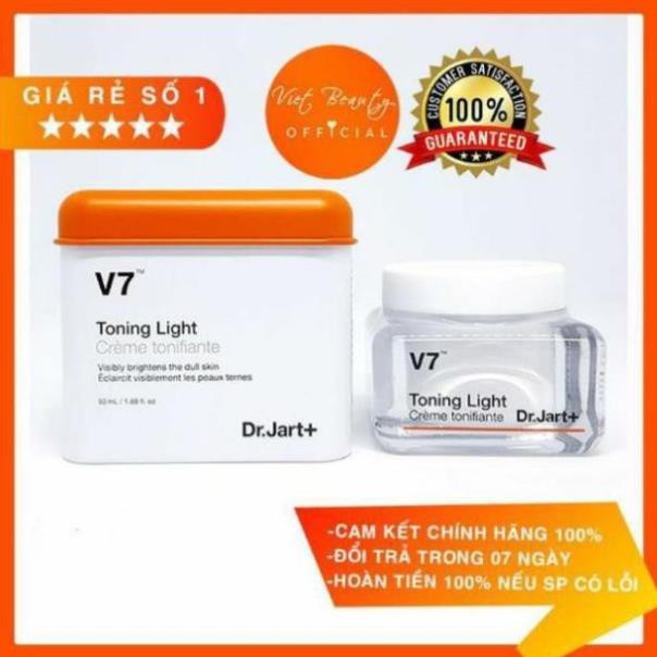 [NỘI ĐỊA HÀN QUỐC]  [MẪU MỚI 2021] Kem Dưỡng Trắng Da V7 Toning Light Dr.Jart 50Ml - fullsize