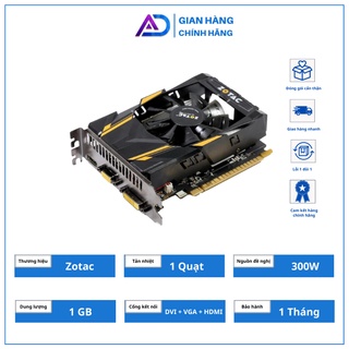 Card màn hình Zotac GT730 1Gb công nghệ DDR5 chiến game  LIÊN MINH ĐỘT KÍCH GTA5 Mượt Mà
