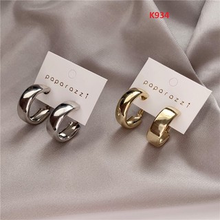 Mayconner BST Khuyên tai nữ tròn nhỏ bản to k934