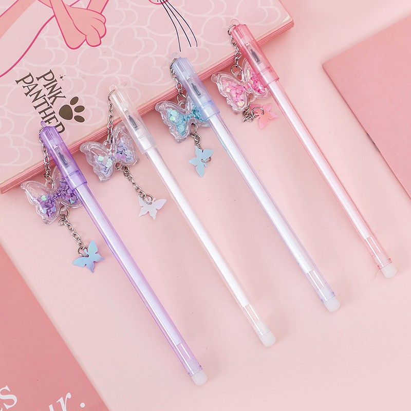 BÚT GEL TREO BƯỚM LẤP LÁNH
