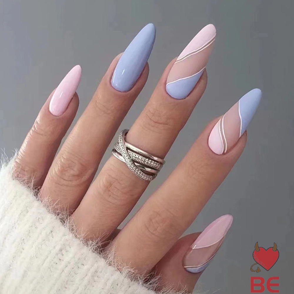 Set 24 móng tay giả YADORNOS tự trang trí cho salon