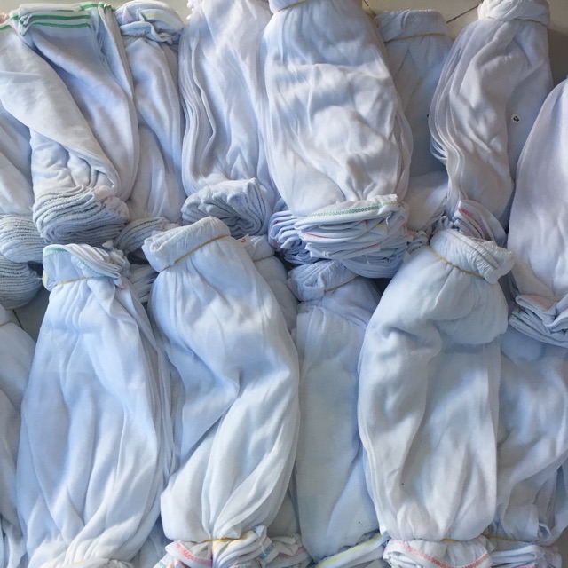 Combo 10 quần dài trắng cho bé có đủ các size