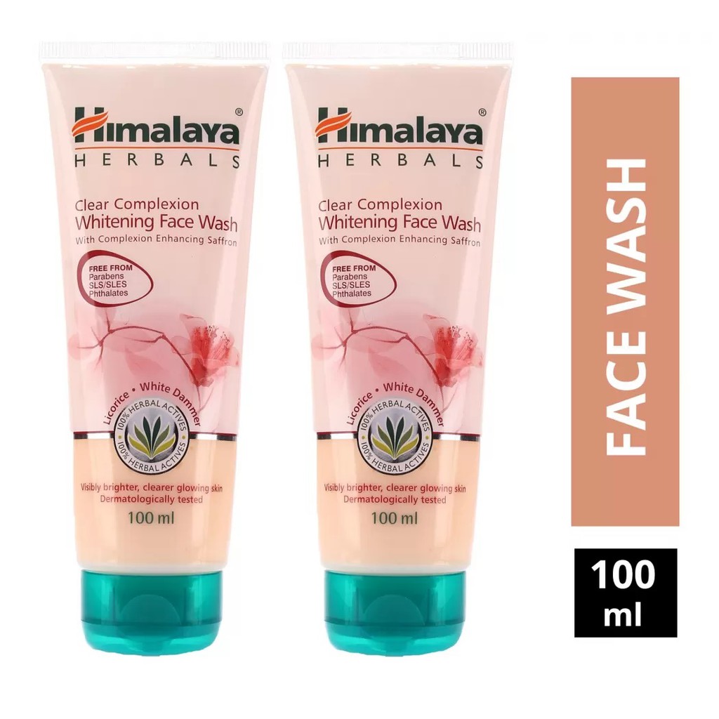 [HSD: 31/8/2022] Set 2 sữa rửa mặt trắng da chiết xuất nhụy hoa nghệ tây Himalaya Whitening Face Wash 100ml/ chai | BigBuy360 - bigbuy360.vn