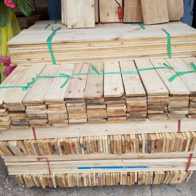 10 thanh gỗ thông pallet dài 130 cm bào 4 mặt