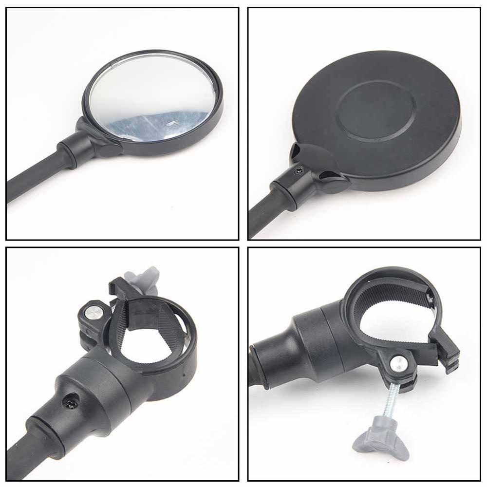 Gương Chiếu Hậu Elsworth Xoay 360 Độ Cho Xe Máy° Gương Chiếu Hậu Dài Có Thể Điều Chỉnh Xoay Được Tiện Dụng