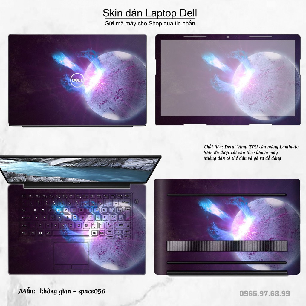 Skin dán Laptop Dell in hình không gian _nhiều mẫu 10 (inbox mã máy cho Shop)