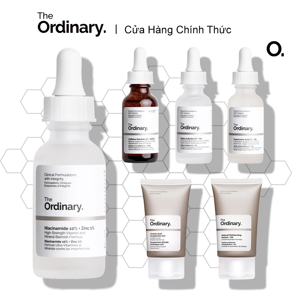 The Ordinary Bộ Giảm Mụn Kiểm Soát Dầu Hiệu Quả Với Tinh Chất Niacinamide 10% + Kẽm 1% 30ml