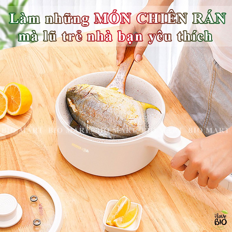 NỒI NẤU LẨU MINI - NỒI NẤU MÌ ĐA NĂNG CAO CẤP CHỐNG DÍNH CỰC TỐT DUNG TÍCH 1,5L – BIO174