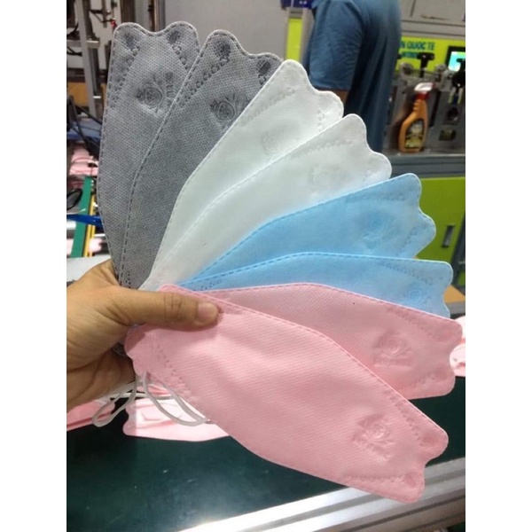 Khẩu Trang 50 Cái KF94 Mask Ba Màu XÁM / TRẮNG / XANH Tiêu Chuẩn Hàn Quốc