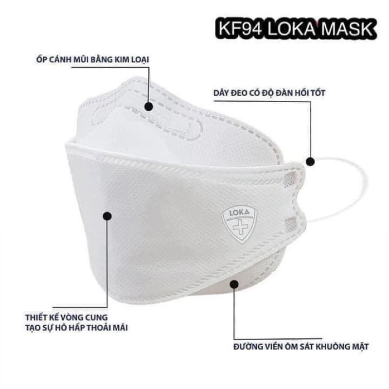 KHẨU TRANG LOKA XUẤT HÀN túi zip 10 chiếc/túi