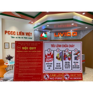 Bộ tiêu lệnh chữa cháy đầy đủ.