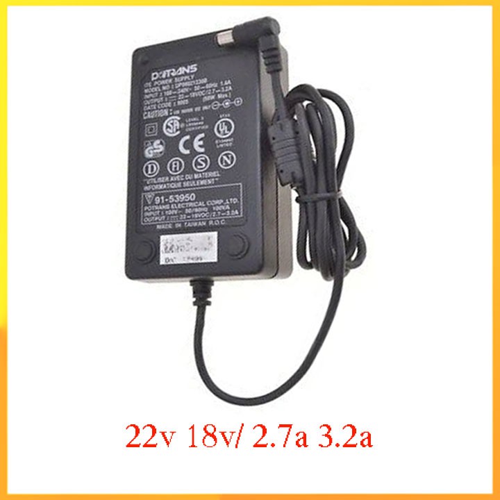 Adapter nguồn Potrans 22v 18v/ 2.7 3.2a