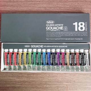 Bộ màu hãng Holbein Gouache 18 màu
