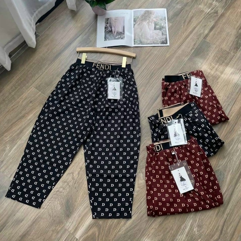 Quần lụa bom cạp chữ hàng đẹp