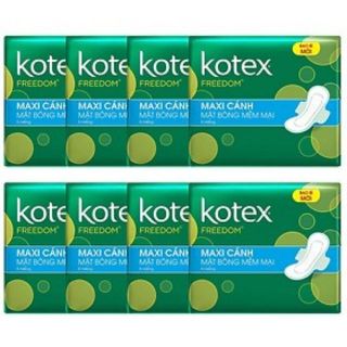 Combo 8 gói bvs kotex Freedom dày cánh