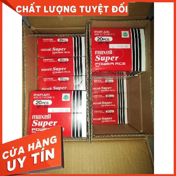 hộp 20 viên pin trung Maxell size C,pin maxell R14P(AR)