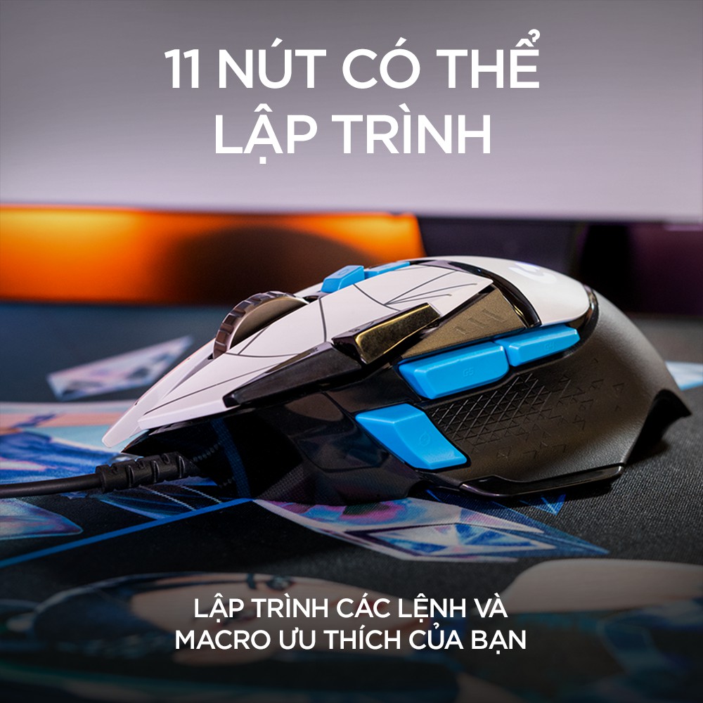 [28/4] [BST KDA LOL x LOGITECH] Chuột Game Có Dây Logitech G502 K/DA Hero - Cảm biến Hero 16K, LIGHTSYNC RGB