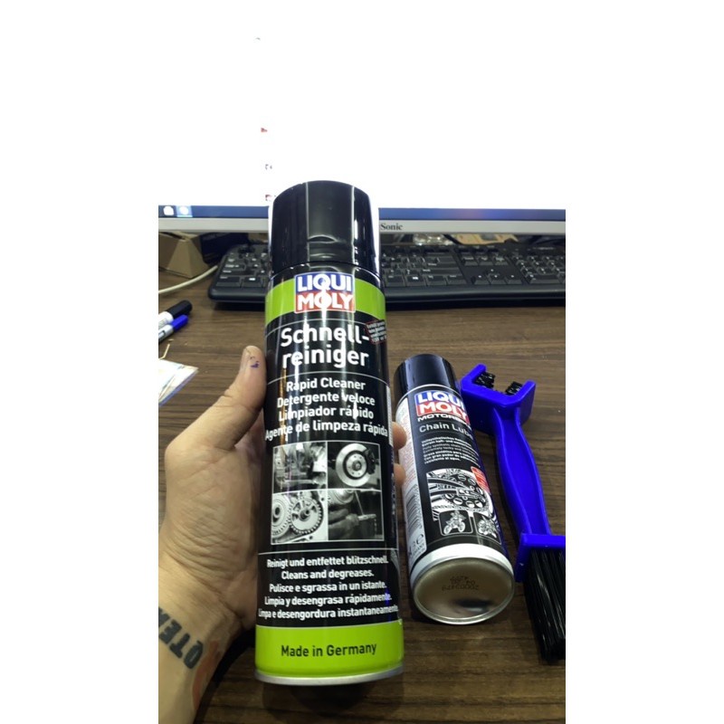 Combo dưỡng xích 250mil + Rửa xích 500mil chính hãng Liqui Molly - Made in Germany