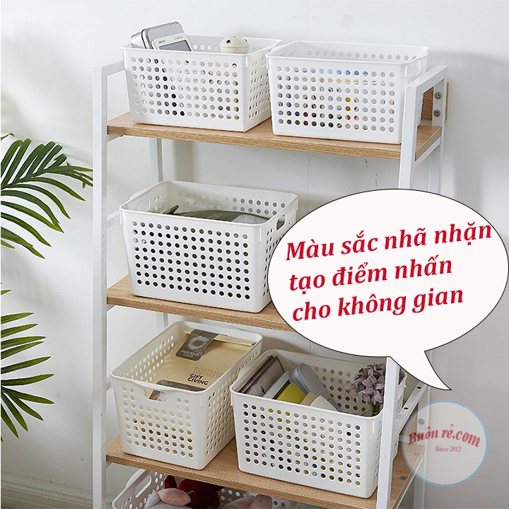 Khay nhựa Pháp dáng cao màu sắc nhã nhặn đựng đồ đa năng Song Long 2617 Buôn Rẻ 01158