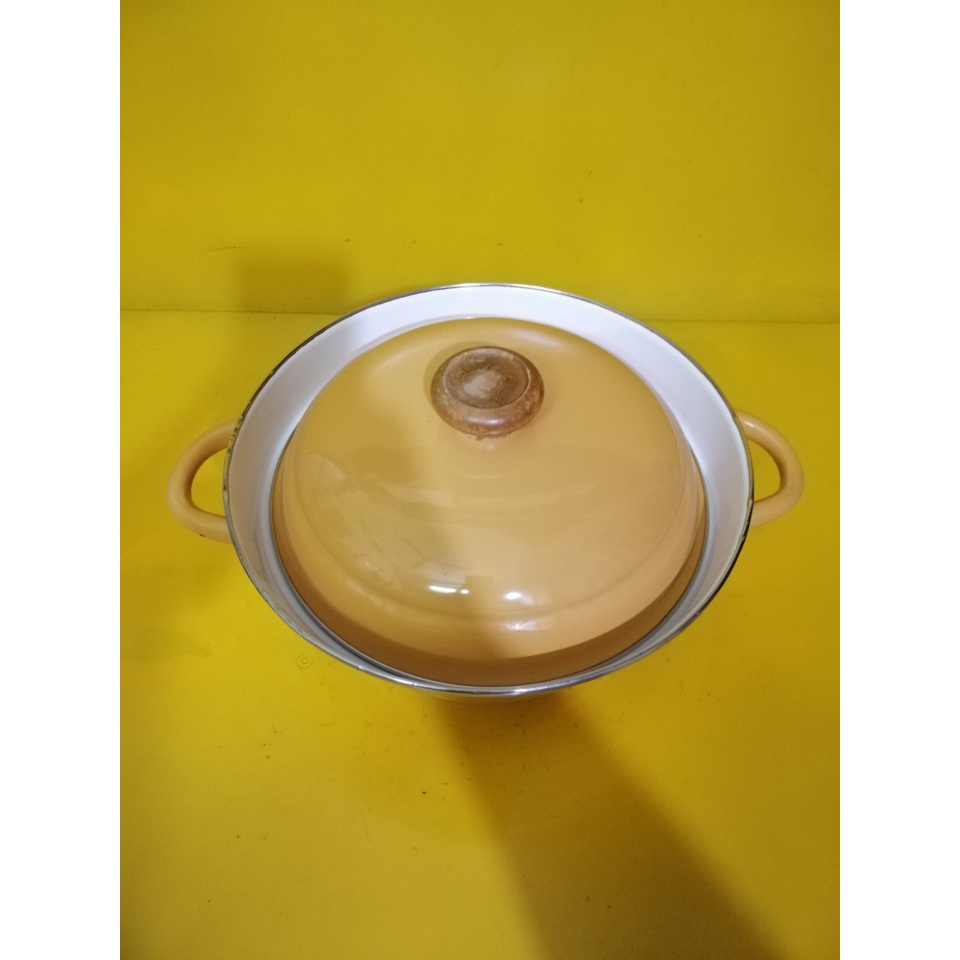 Nồi luộc men nội địa Nhật, size 27cm, cao 13cm (mã 733), Dùng được bếp từ