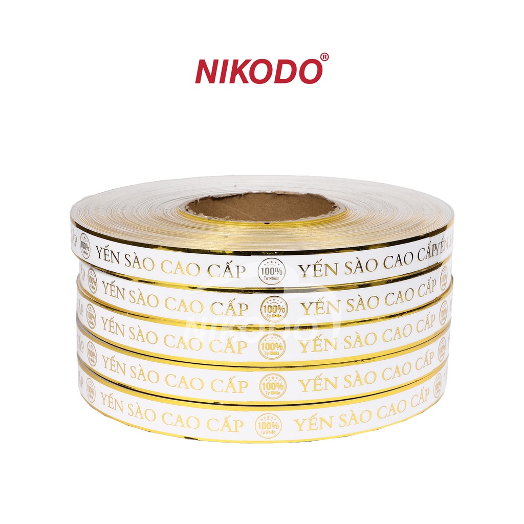 Băng keo ép kim yến sào cao cấp dán hộp - Phụ kiện yến sào Nikodo