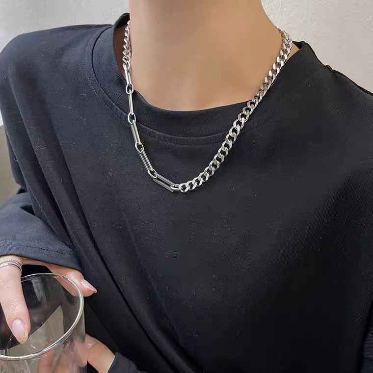 Dây chuyền thép titan ghép nối thời trang