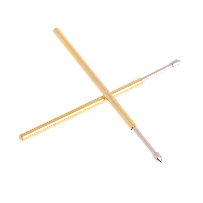 SEL♥100 Pcs Spring Test Probe Pogo Pin P100-E2 Dia 1.36mm Length 33.3mm