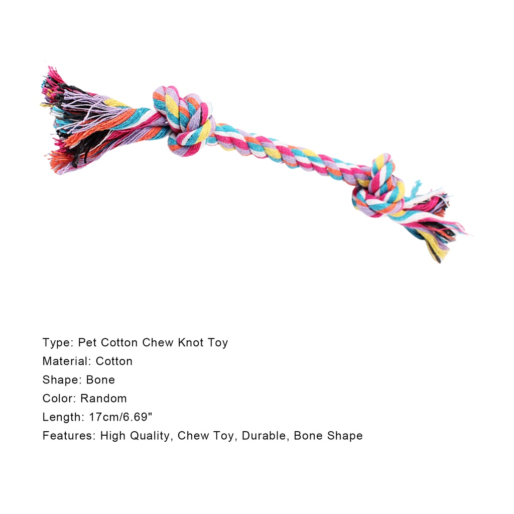 Đồ chơi gặm bằng dây Cotton giúp làm sạch răng cho thú cưng