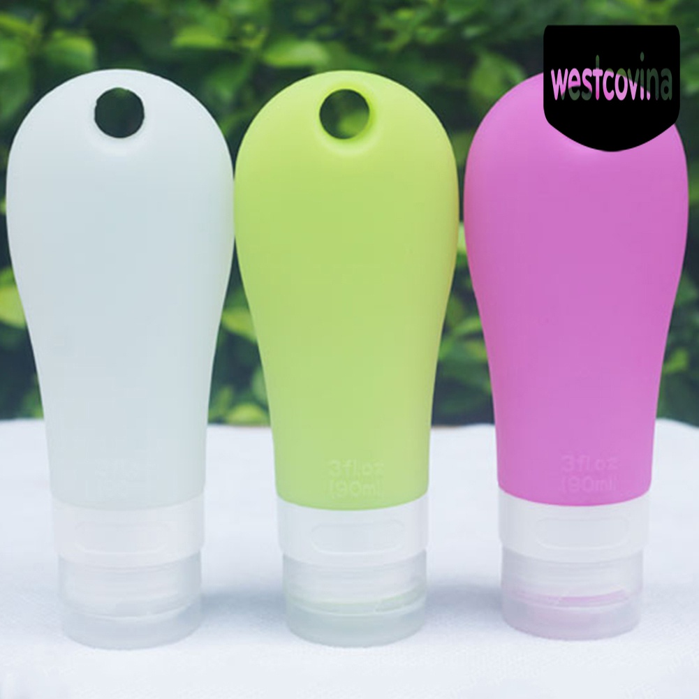 [Hot]☀ Tuýp Silicone Rỗng Đựng Dầu Gội 38 / 60 / 90ml Tiện Dụng Khi Đi Du Lịch