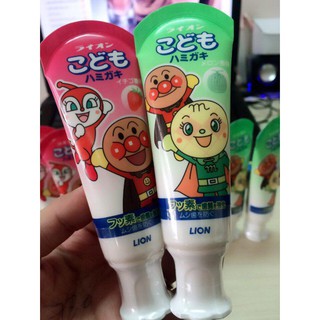 Kem đánh răng trẻ em từ 1 tuổi Lion Nhật Bản 40g
