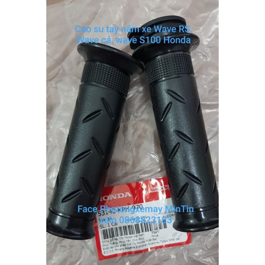 Cao su tay nắm xe wave RS, Wave cá, wave S100 Honda