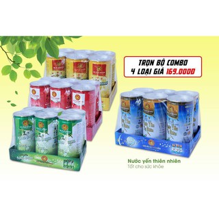 Combo 4 lốc nước yến lon 2% Thiên Hoàng