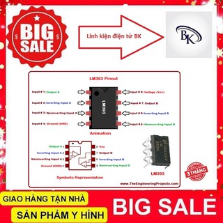 IC LM393 DIP8 chất lượng tốt.