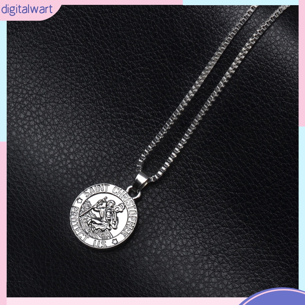 Dây Chuyền Mặt Tròn Khắc Họa Tiết Thời Trang Độc Đáo