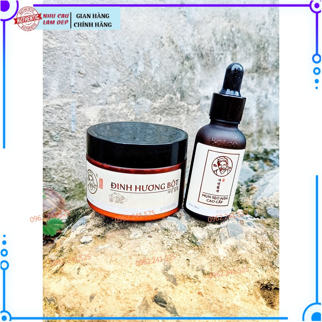 Combo Sạch Mụn Cao Cấp, Đinh Hương Bà Lão Serum Sạch Mụn Liền Da