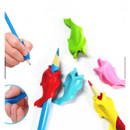 Set 10 Đệm bút hình cá hỗ trợ bé cầm bút đúng cách - Siêu rẻ từ 1k