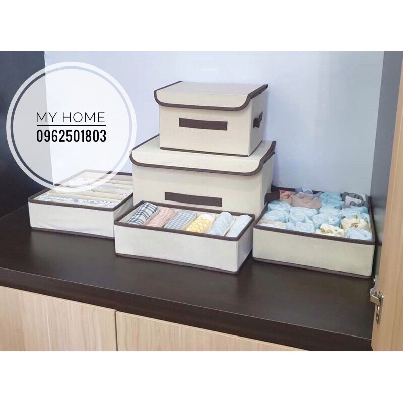 Bộ Giỏ Đựng Quần Áo, Tất, Phụ Kiện Tiện Gọn Dễ Tìm Hàng Việt Nam Cao Cấp (Storage Box)