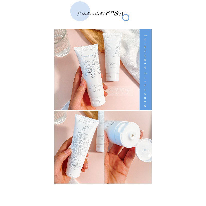 New Lanrui Blue Corui Amino Acid Foam Facial Cleanser Sensitive Skin Facial Cleanser Female Deep Cleansing and Pore Refining Acne Removal