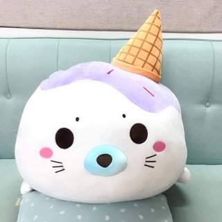 Gấu bông cá đội kem chất liệu miniso