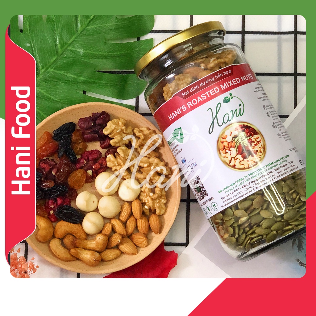 Mix 7 Loại Hạt Dinh Dưỡng Và Hoa Quả Sấy Cao Cấp Chuẩn Nhập Khẩu 💗 HANI FOOD