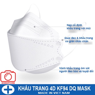 Túi 10 chiếc khẩu Trang 4 Lớp 4D KF94