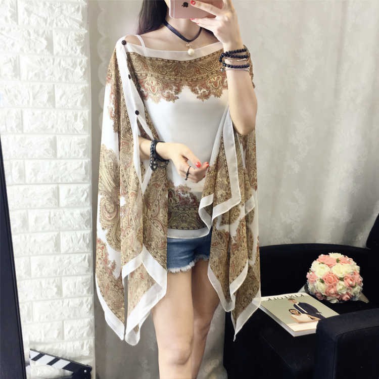 Áo khoác chiffon chống nắng đa năng phong cách retro xuân hè mới cho nữ | BigBuy360 - bigbuy360.vn